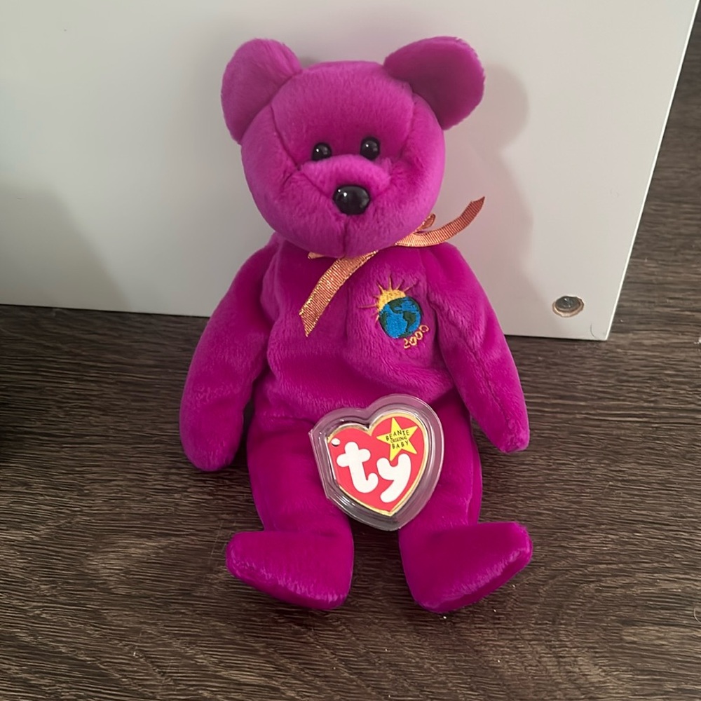 Ty Millenium Millennium Bear Beanie Baby 1999 - Rare